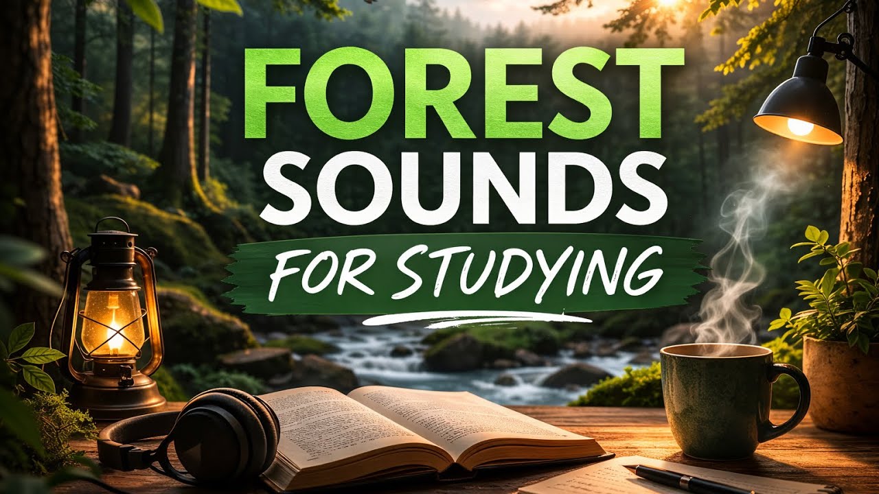 30 Minute Forest Sounds for Study | Relaxing Nature Sounds for Focus, Reading & Concentration