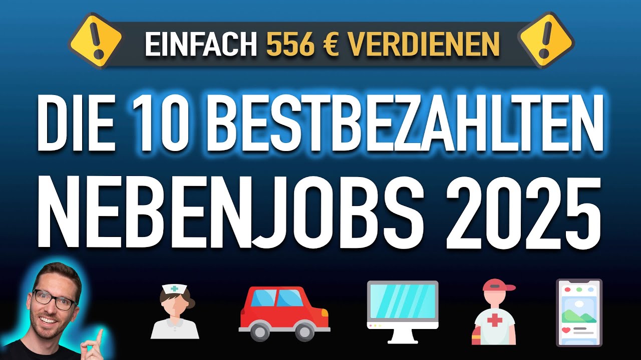 Die 10 bestbezahlten Nebenjobs 2025 💰 EINFACH 556 € verdienen