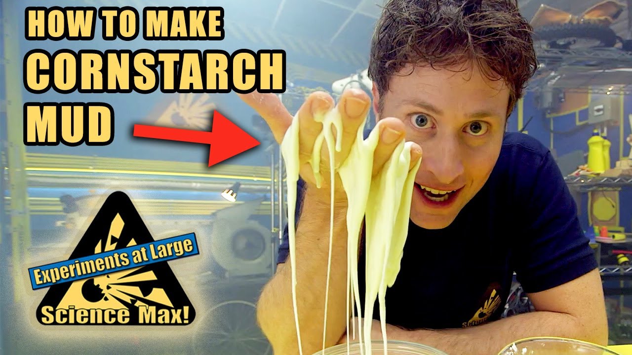 SLIME EXPERIMENT | How to Make Cornstarch Mud | Science Max