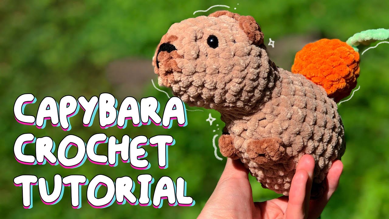Crochet CAPYBARA TUTORIAL | How To Crochet For Beginners