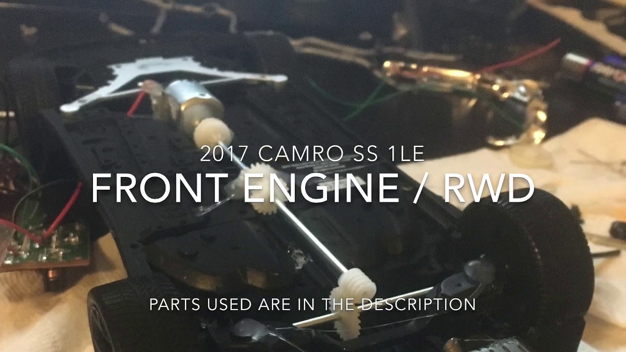1:18 diecast scale model TO RC / conversion (2017 Camaro SS 1LE) Front engine/RWD