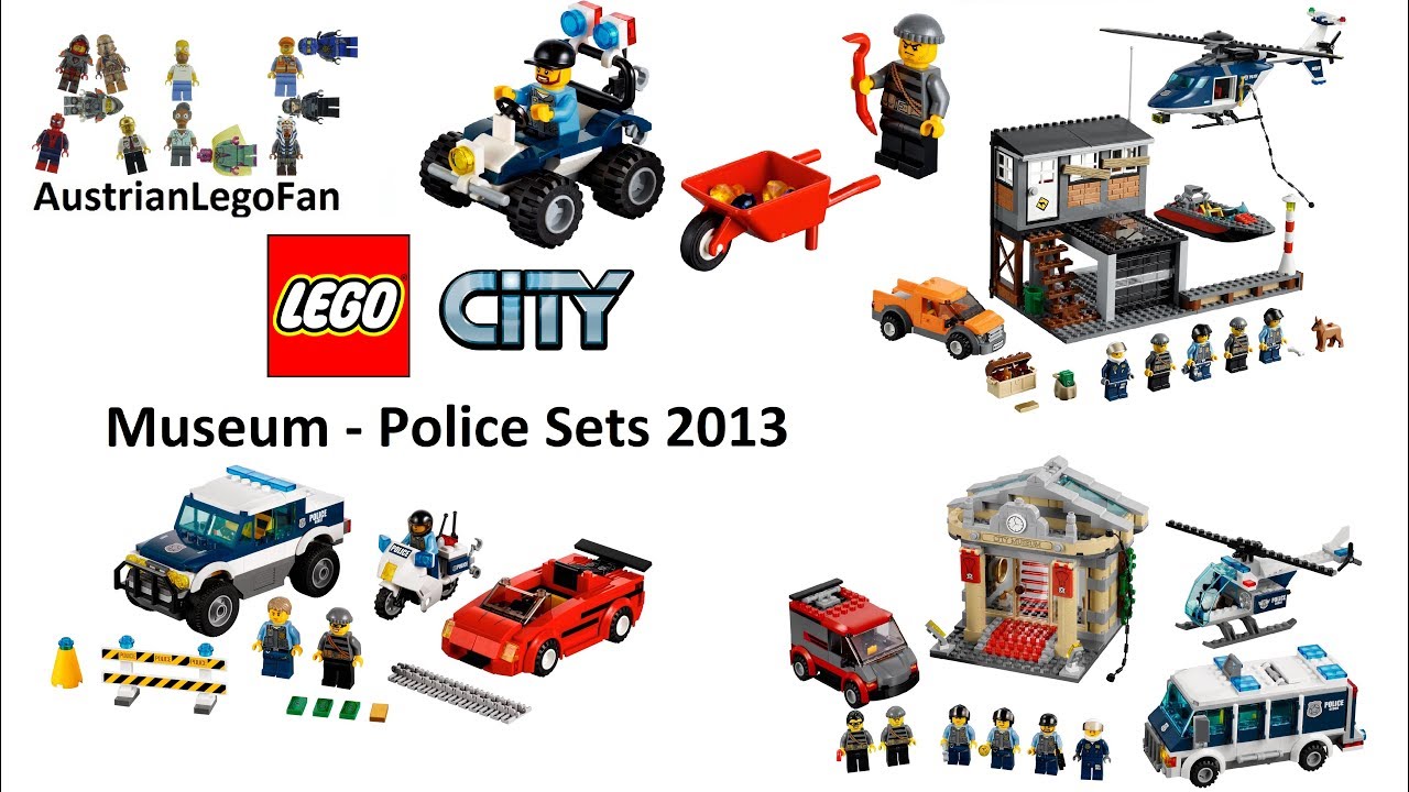 All Lego City Museum Break-In / Police Sets 2013 - Lego Speed Build Review