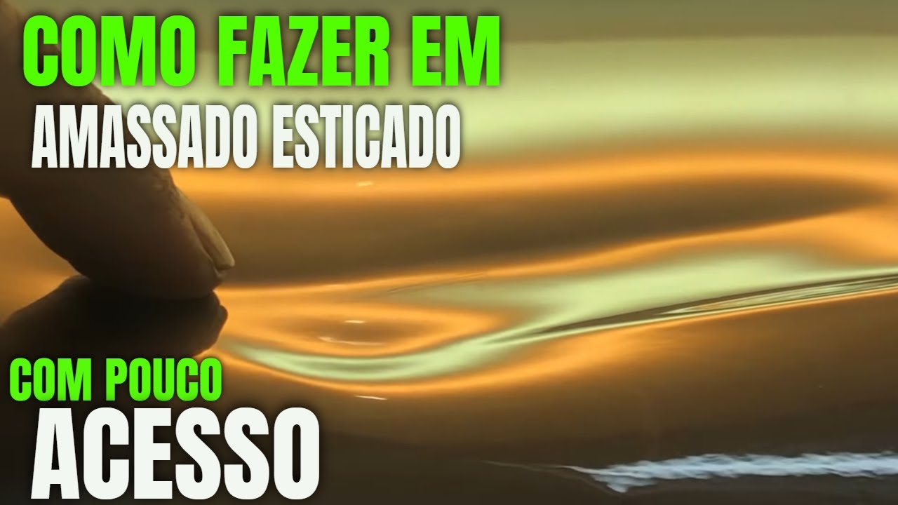 MARTELINHO DE OURO / COMO FAZER EM AMASSADO ESTICADO COM POUCO ACESSO