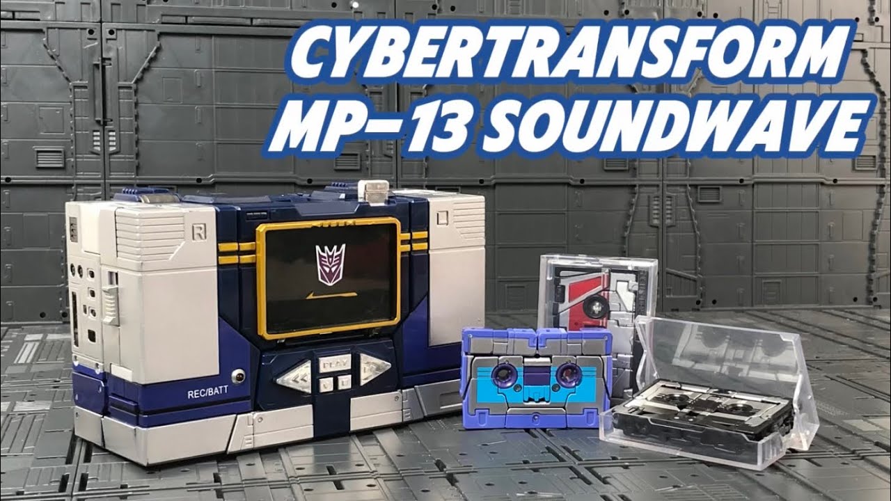 [CyberTransform] MP-13 Masterpiece Soundwave with tapes MP-02 G1 Transformers