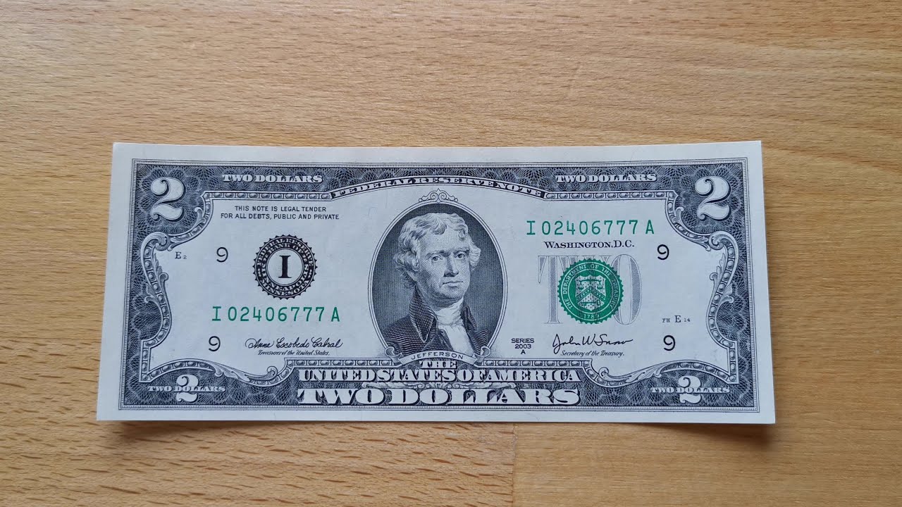 2 Dollar Banknote Series 2003 [4K]