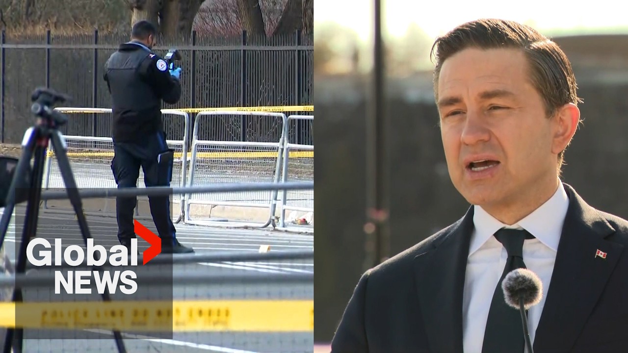 “Unacceptable”: Poilievre condemns political violence after shooting at US consulate