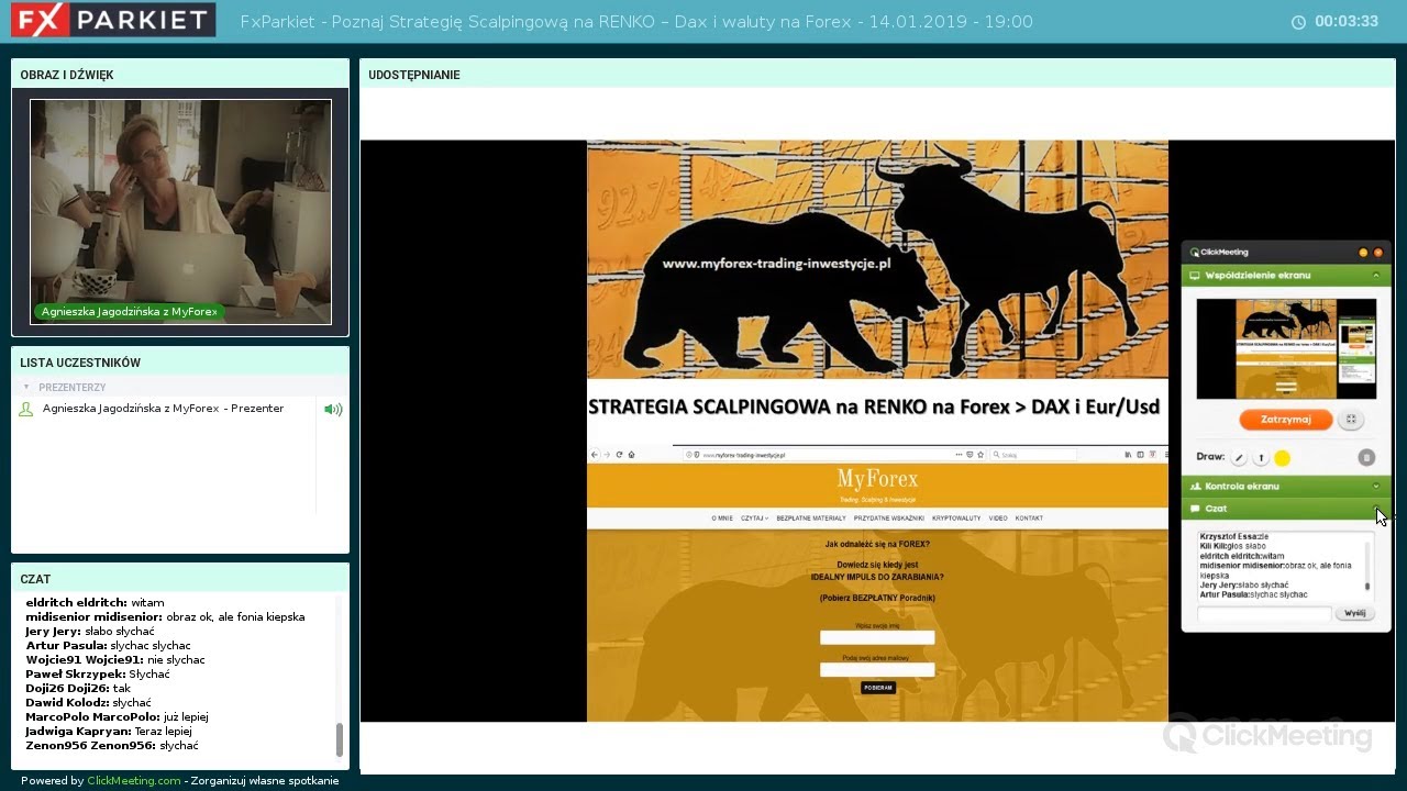 Webinar 96 - Agnieszka Jagodzińska - Poznaj strategię Scalpingową na RENKO