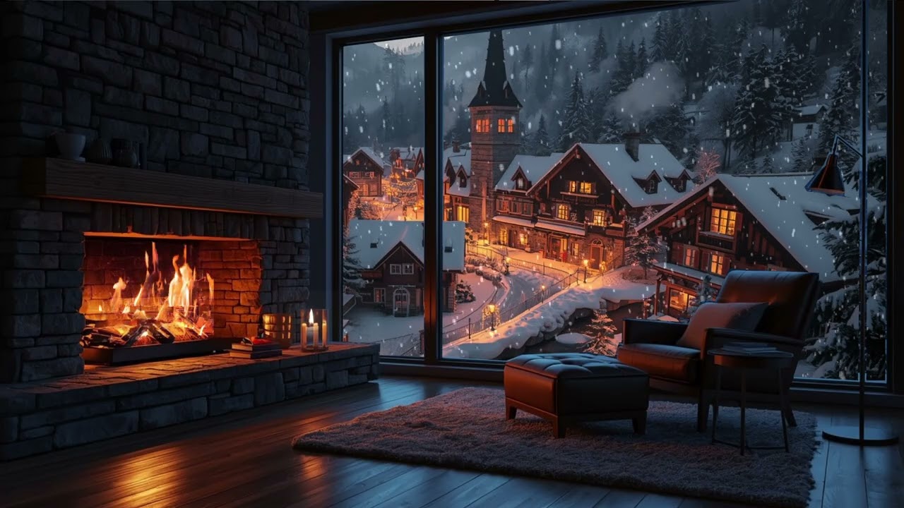Relaxing Atmosphere | Cozy Fireplace Ambience for Deep Sleep
