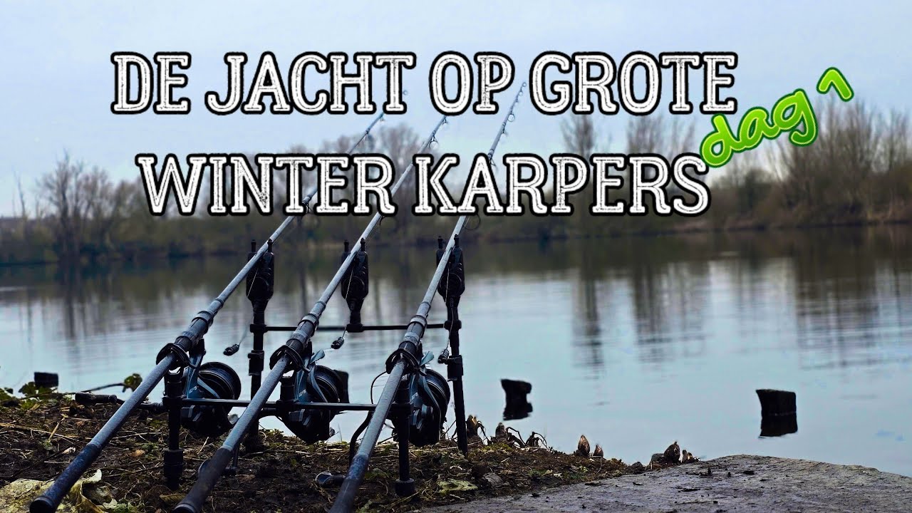De jacht op GROTE winter karpers! Dag 1