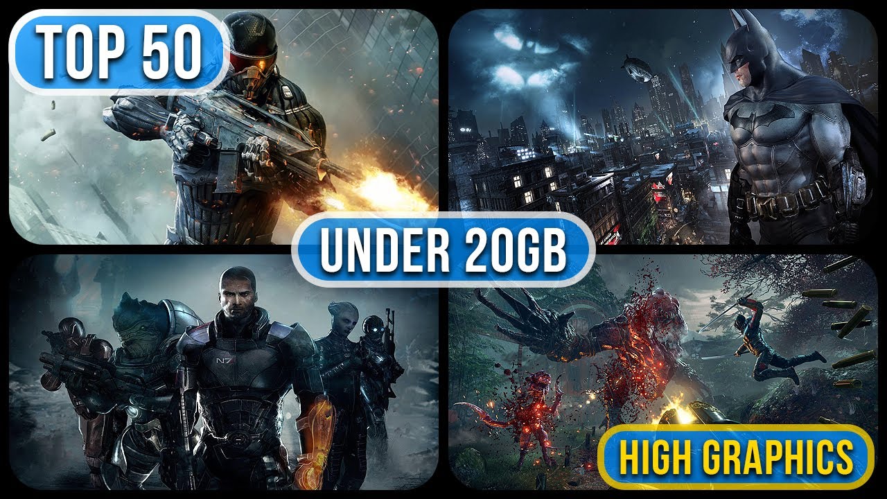 Top 50 PC Games Under 20GB (High Graphics & Smooth Performance)