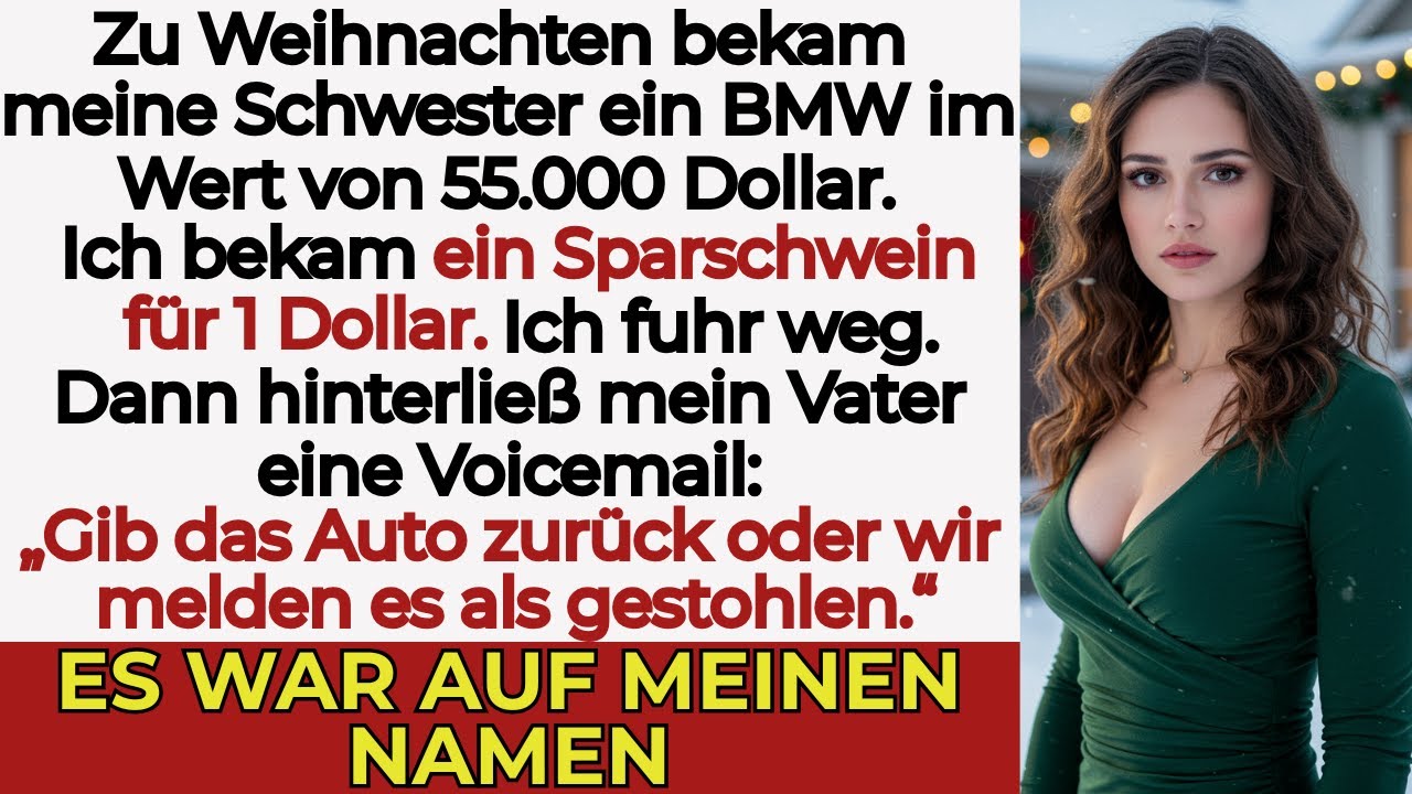 Meine Familie gab meiner Schwester einen BMW für 55.000 – ich bekam 1 Dollar und blockierte sie.