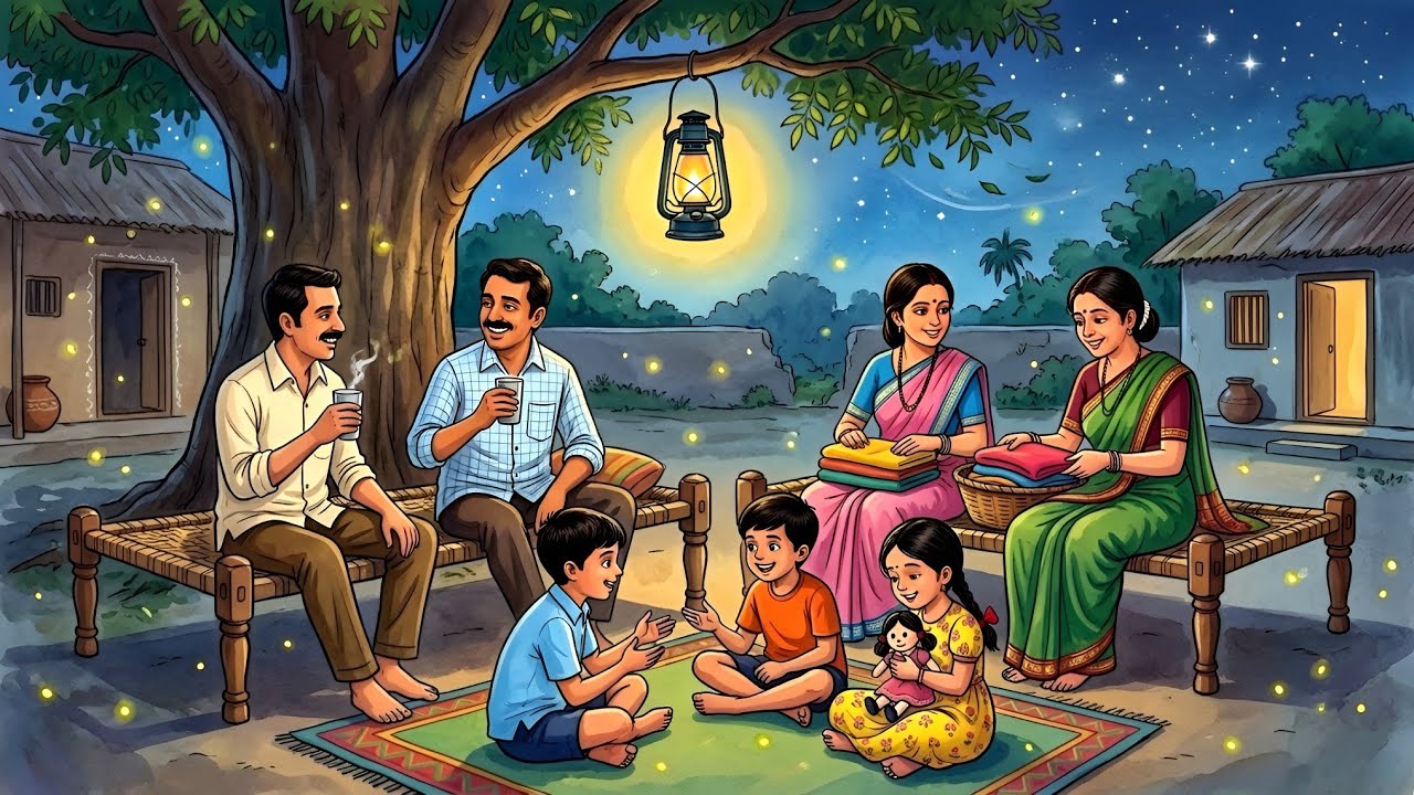 🚍 मौसी के घर बस का सफर | शादी मे नाचना | और मौसी के मीठे आम | 90s Nostalgia Ghibli Style