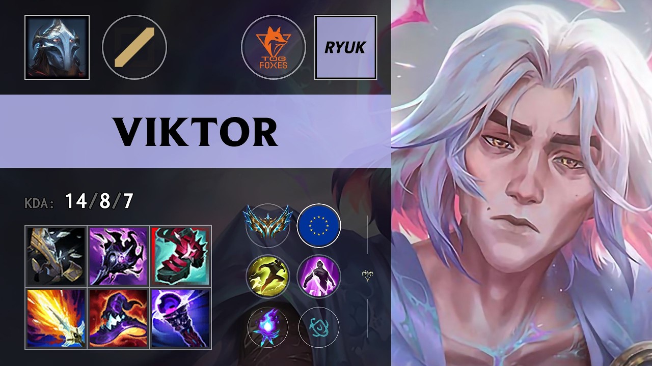 (TOG Ryuk) Viktor Mid vs Cassiopeia - EUW Challenger Patch 26.17