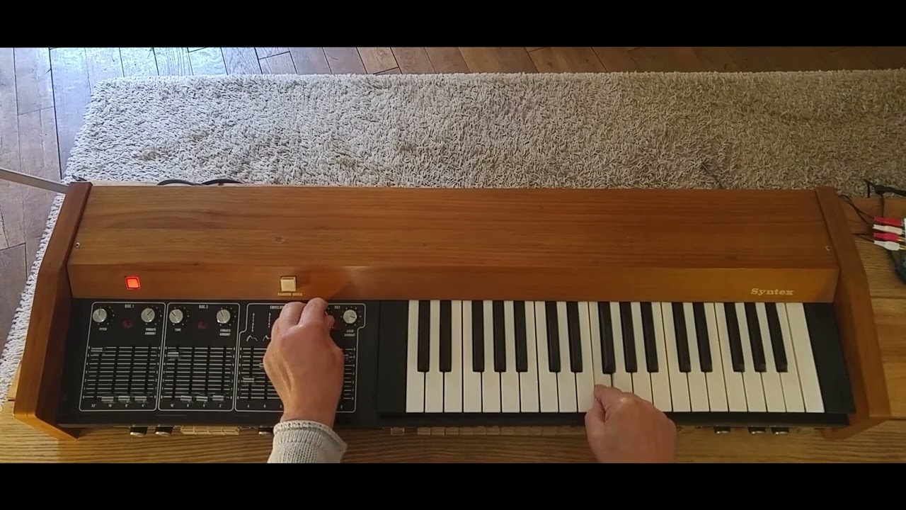 Welson Syntex - 1975 Italian monophonic analog synthesizer short demo