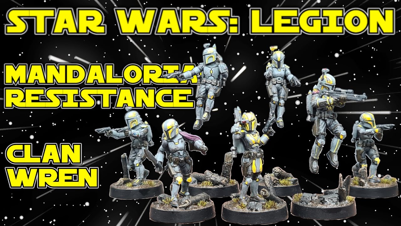 STAR WARS LEGION! Mandalorian Resistance Clan Wren Build and Paint Tutorial