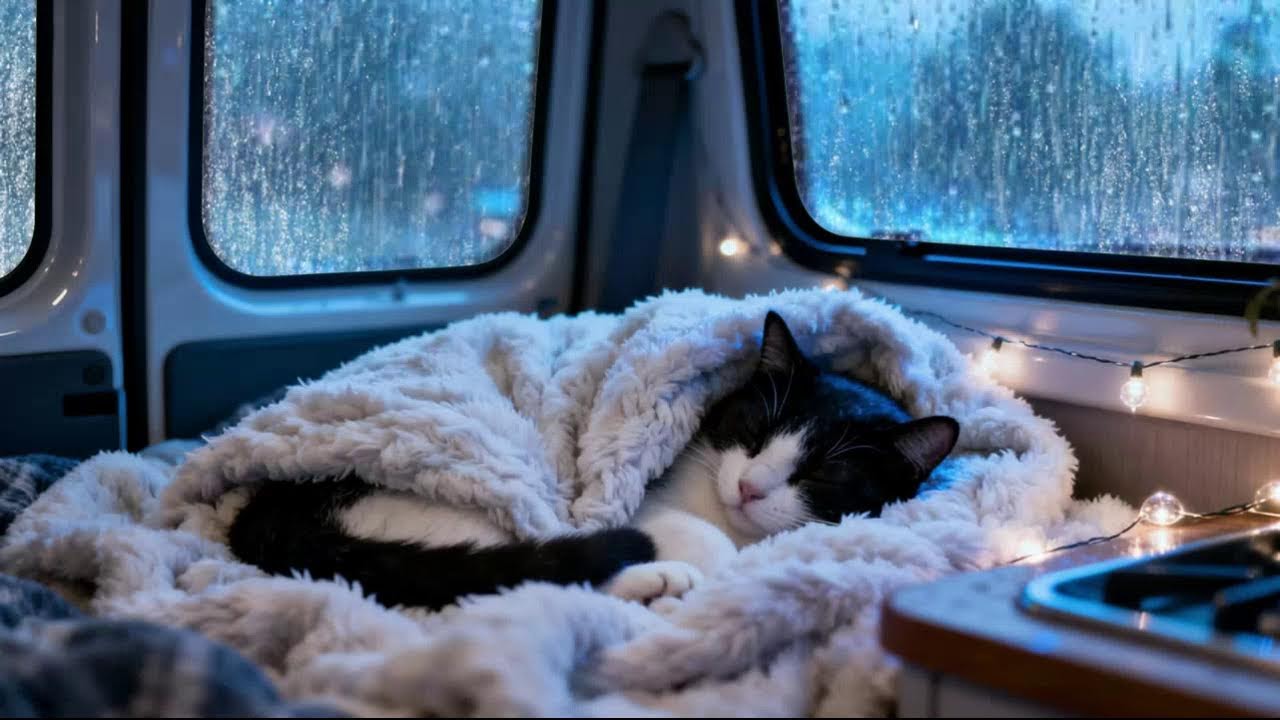 Relaxing Rain on Car Roof During Heavy Storm | Fall Asleep Fast