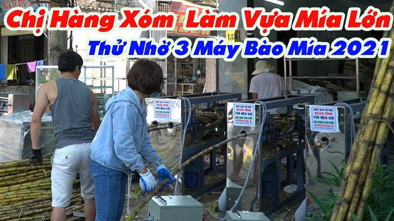 Vựa Mía Khủng Xin Bào Nhờ Mấy Tấn Với Máy Bào Vỏ Mía Tự Động Tại Xưởng Xuân Tình....