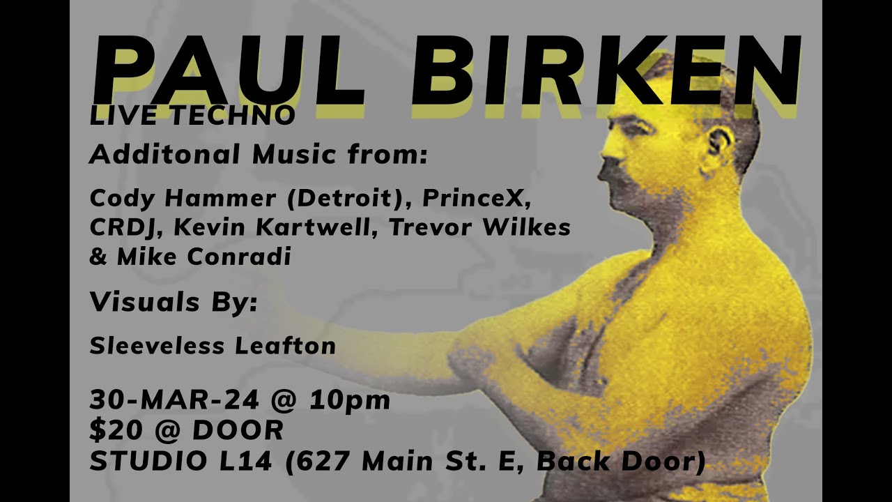 Bleep Radio #629 -  Paul Birken LIVE at Studio L14 (re-upload)