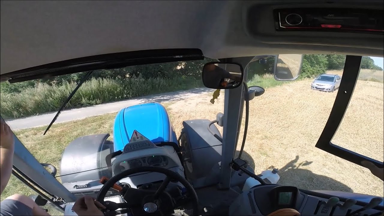 Getreide abfahren Teil 1/ Cabview/ New Holland T7.250 + Oelkers Anhänger