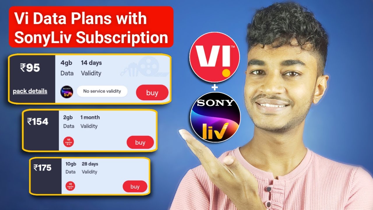 Vi Data Plans with SonyLiv Subscription