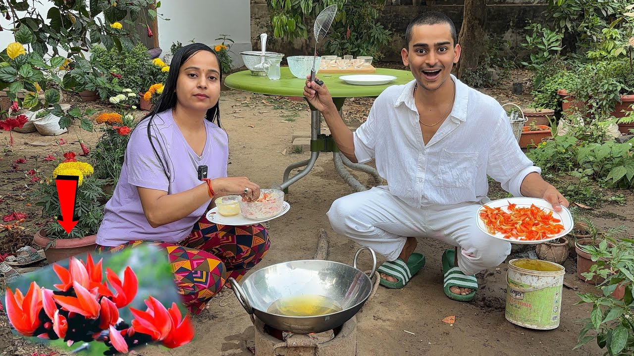 Phool ka to pakoda desi andaaz me 🥰