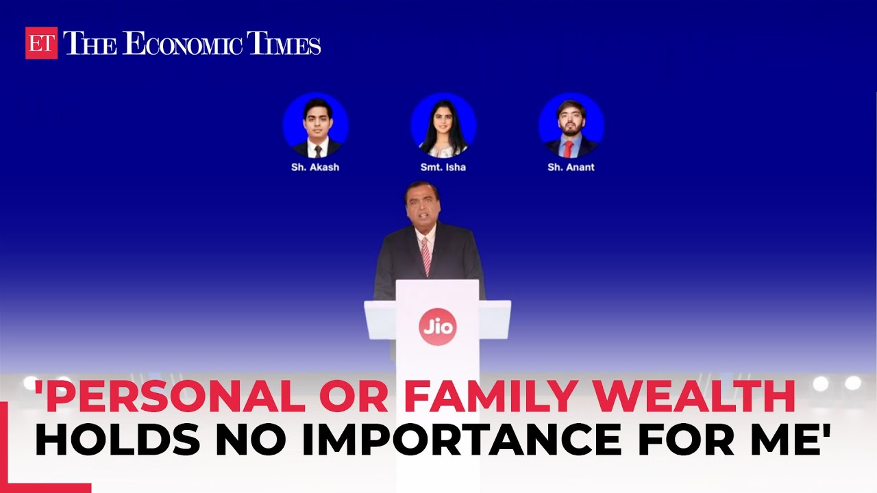 Mukesh Ambani at RIL AGM: Akash, Isha & Anant have stepped up to take on greater responsibilities