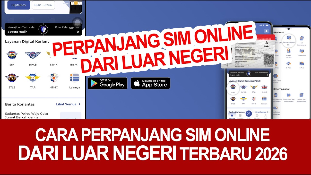 PERPANJANG SIM ONLINE DARI LUAR NEGERI TERBARU 2026