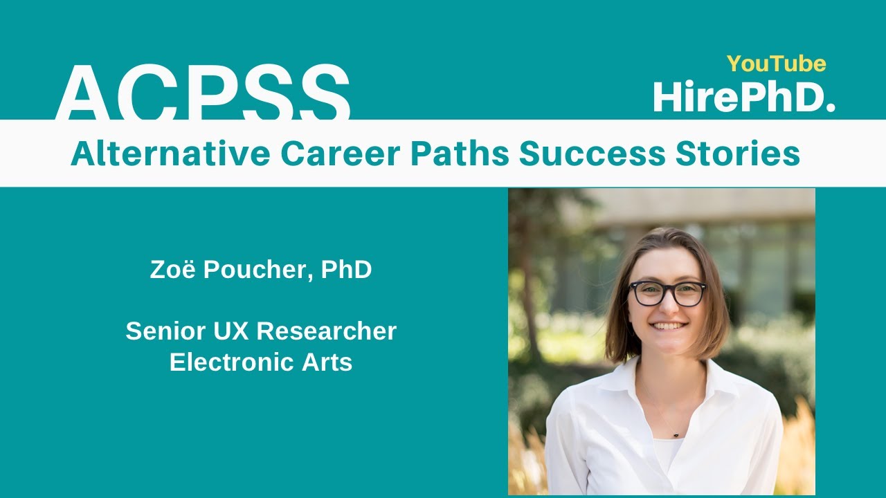ACPSS series: 🎓 Meet Dr. Zoë Poucher – From PhD in Psychology to UX Research at Electronic Arts! 🎮