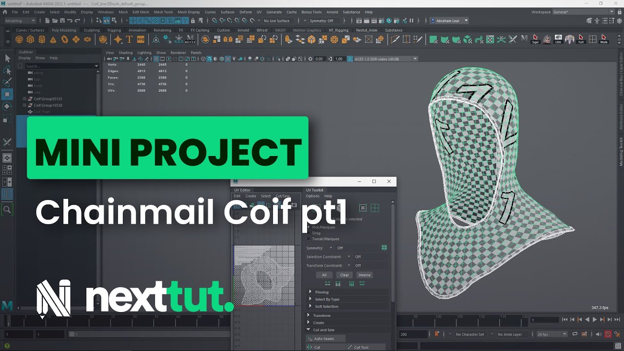Zbrush & Maya tutorial | Chainmail Coif pt 1