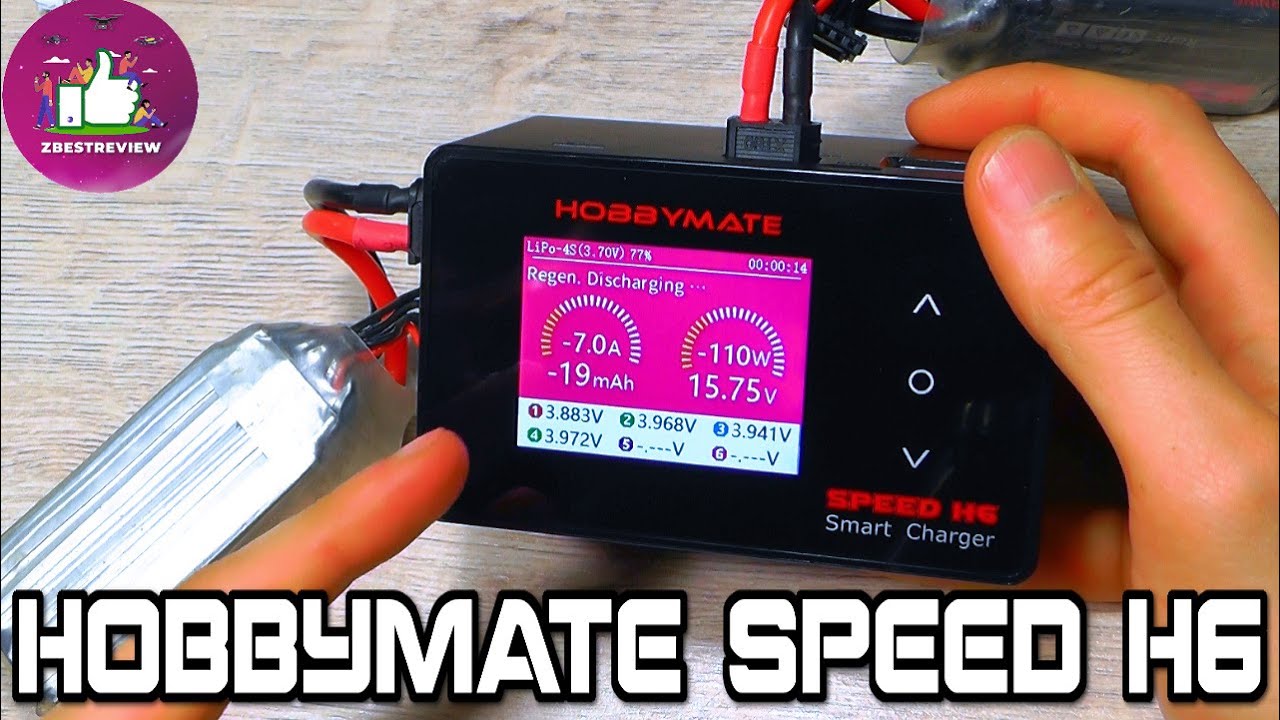 ✅ Современная Зарядка для Аккумуляторов HOBBYMATE Speed H6 700W DC/200W
