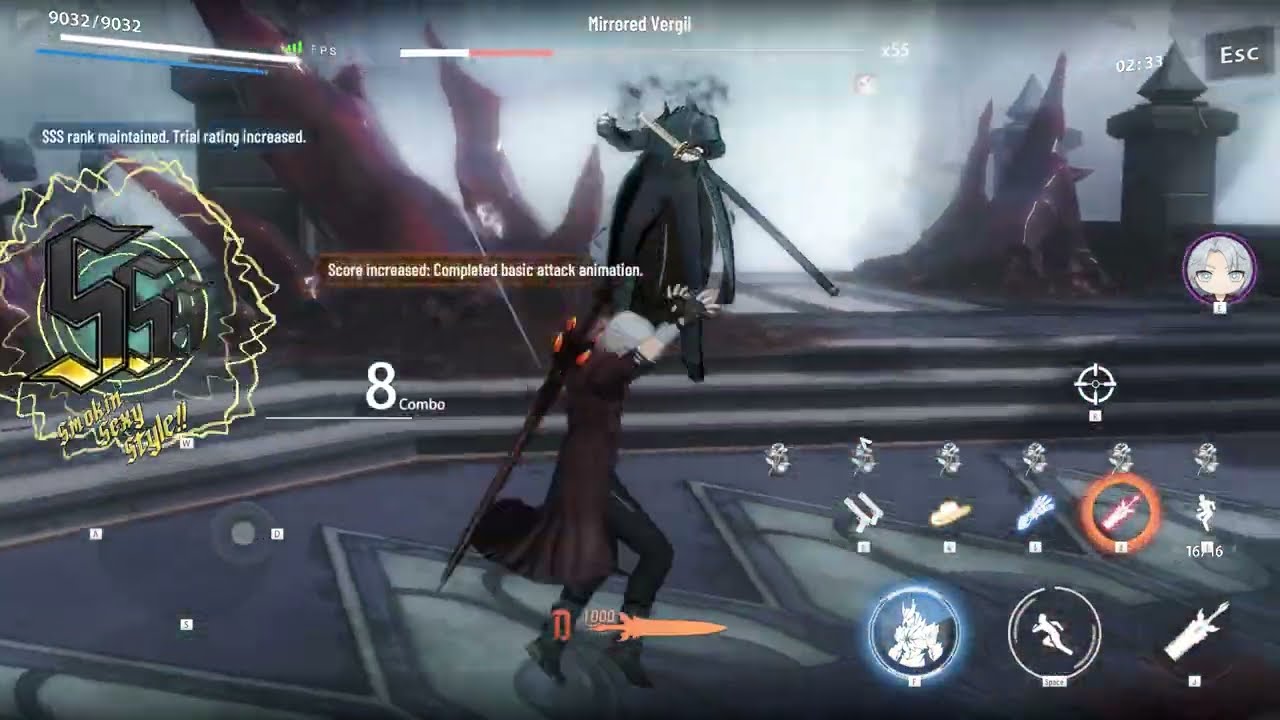 ROYAL GUARD !!! || SSS dante vs vergil (No damage) || PGR x DMC 5 Collab