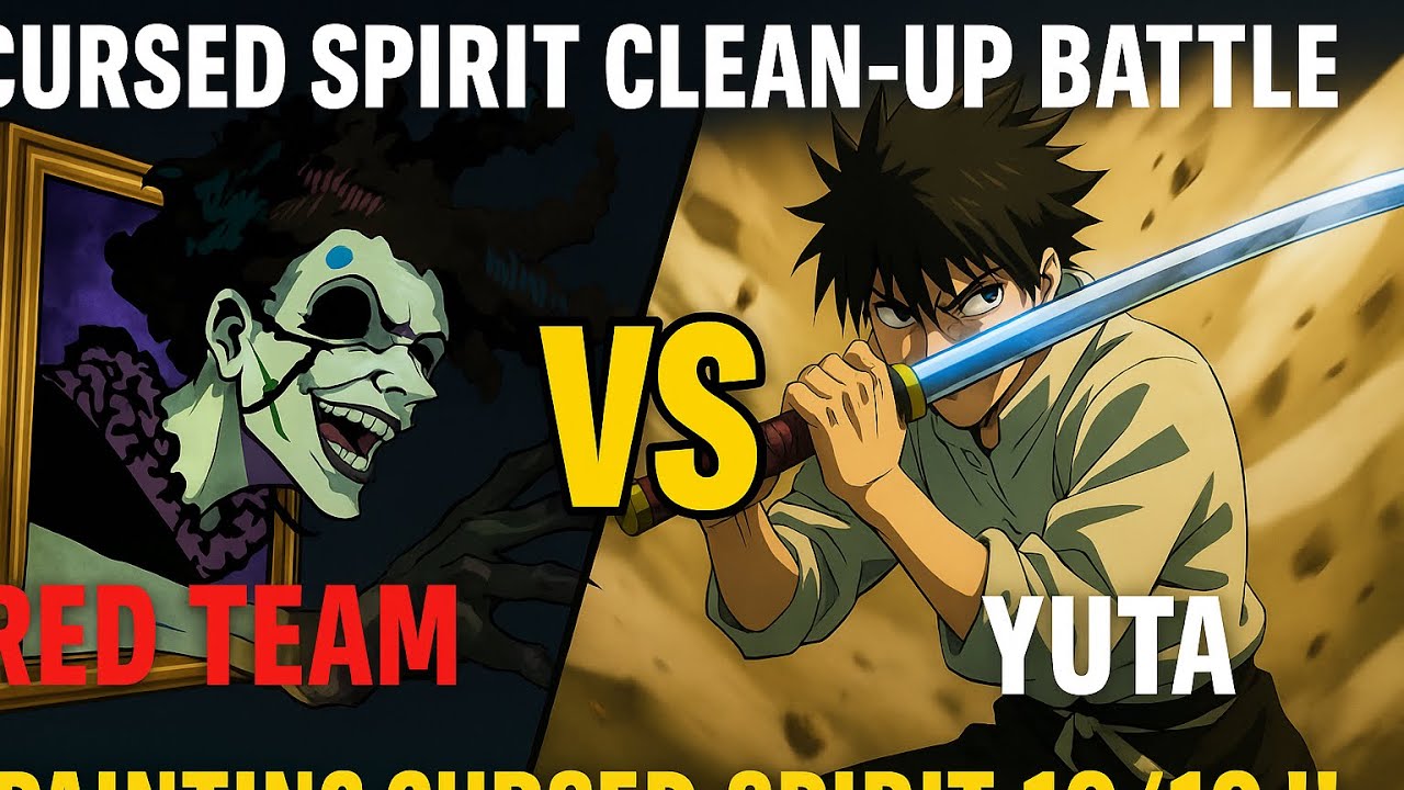 Cursed Spirit Clean-up Battle | Red Team | Yuta | Painting Cursed Spirit 10/10 !!