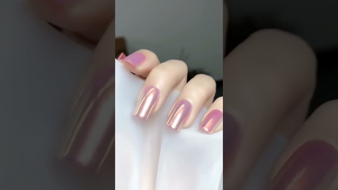 New style polygel nail art 