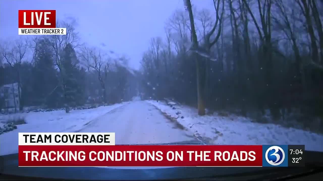 TEAM COVERAGE: Snow-covered roads in northwestern CT