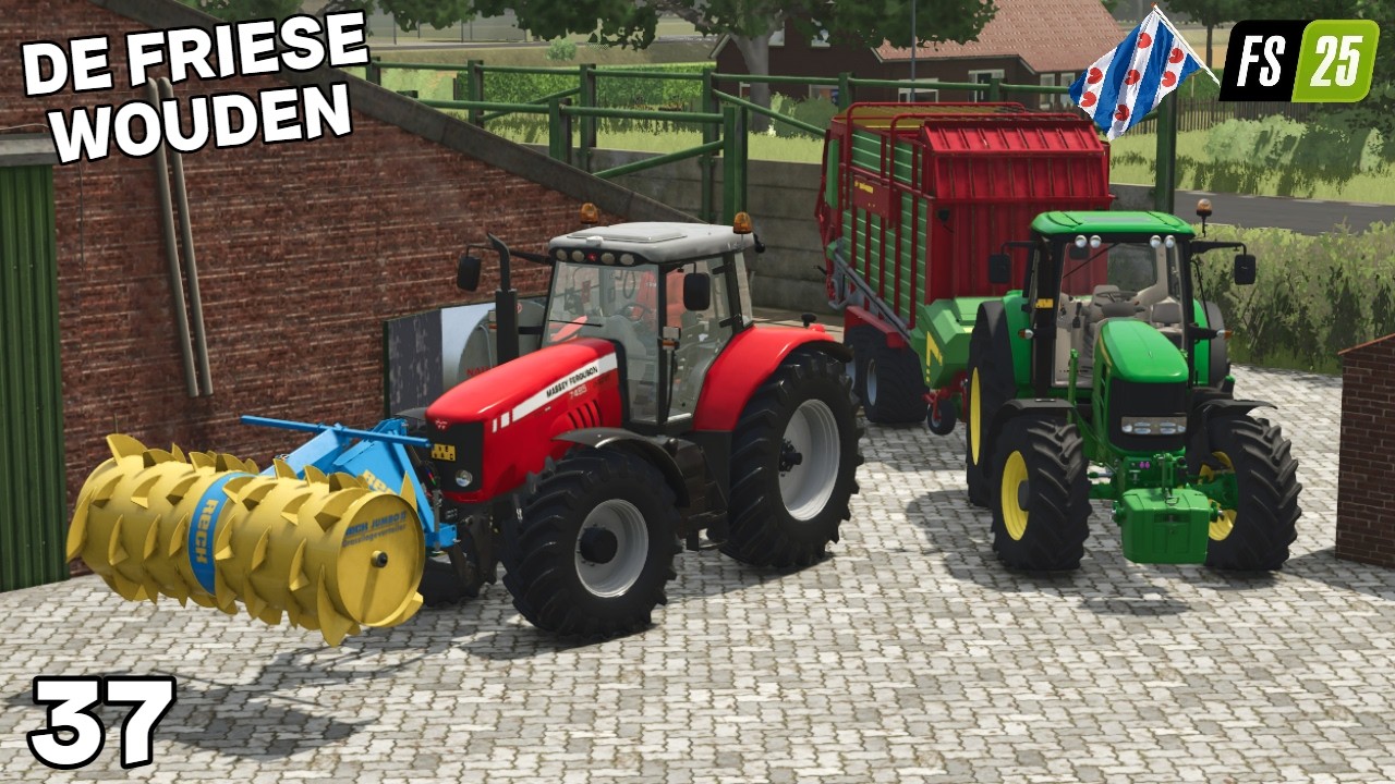 Gras Maaien & Inkuilen Voor De Koeien | De Friese Wouden #37 | FS25