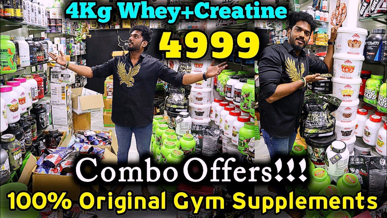 Combo Offers!!! 4kg Whey+Creatine ₹4999💥₹599 Creatine💥Beast Muscle Supplement