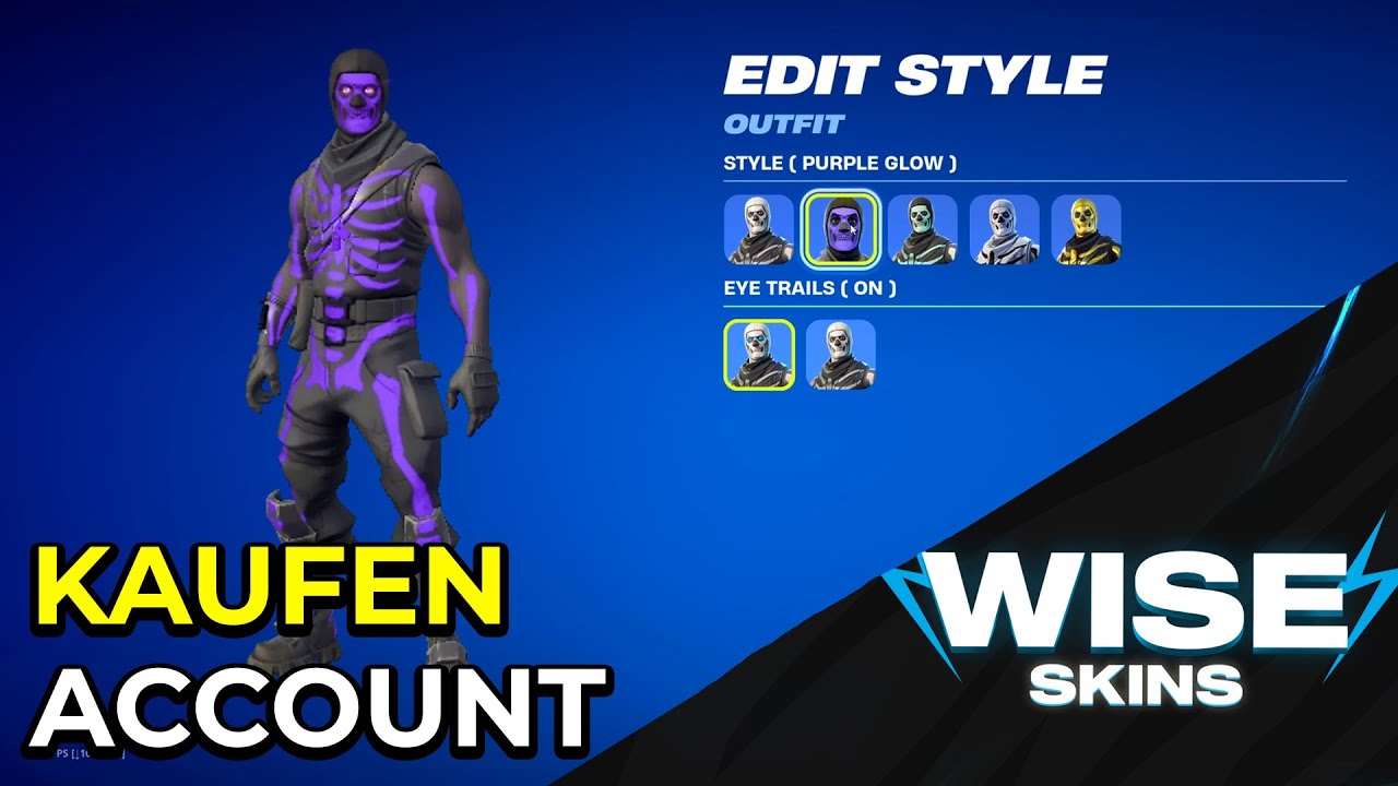 Ich kaufe FORTNITE OG ACCOUNT auf WiseSkins.de und das war drauf..