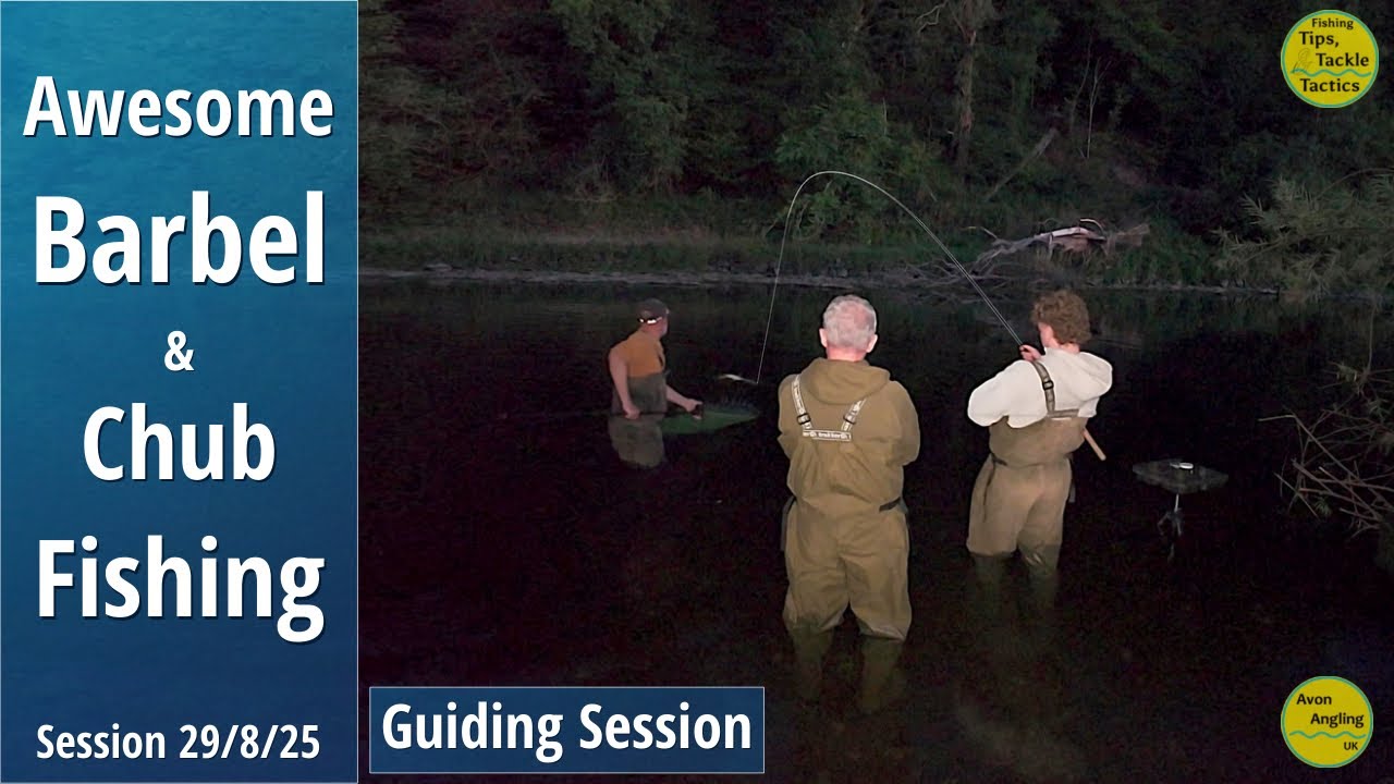 AWESOME BARBEL & CHUB FISHING - PBs Galore & A First - Avon Angling River Wye Guiding - 29/8/25
