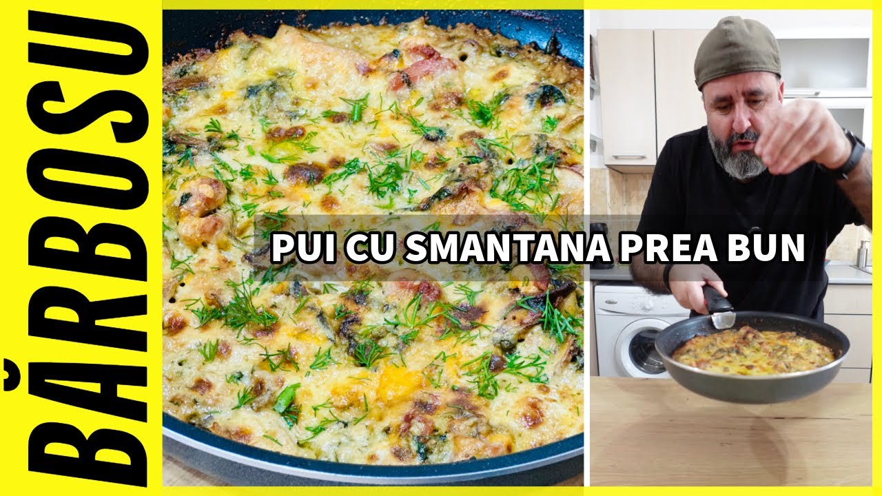Asa Pui cu Ciuperci si Smantana nu ai mancat niciodata!