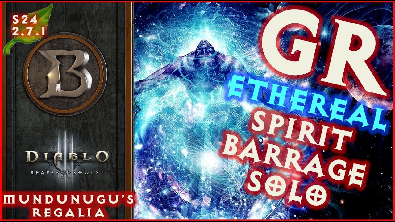 S24 Witch Doctor Spirit Barrage GR Solo Push Build 2.7.1 Mundunugu's Regalia Diablo 3 Season 24