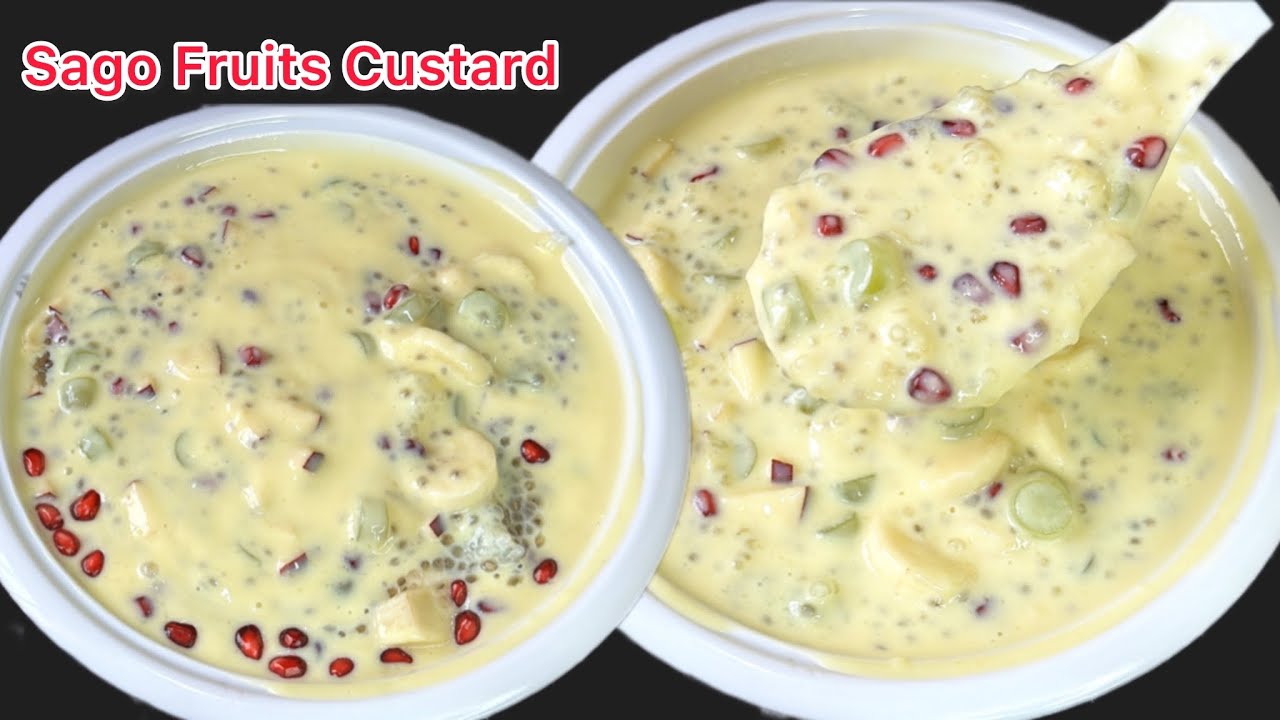 Sago Fruit Custard | ईद के लिए बनाये ये आसान सी रेसिपी | 10 Min Dessert Recipe | #fruitcustard 