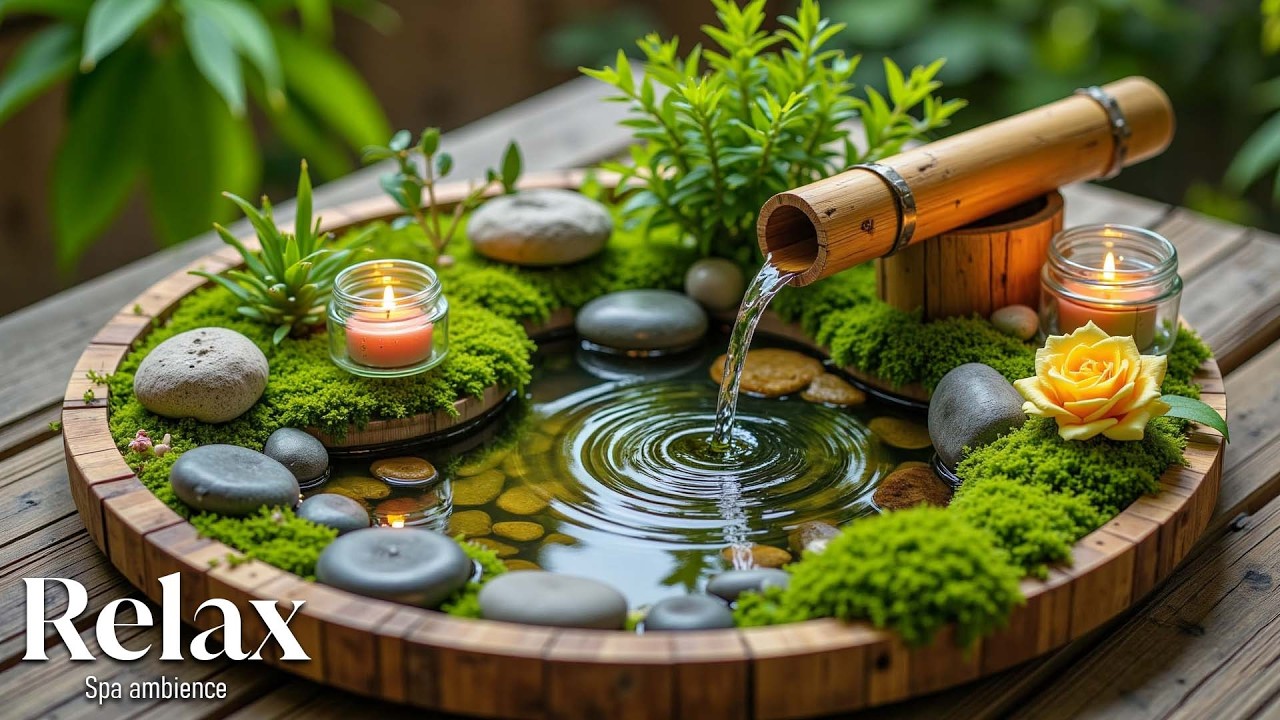 Успокаивающая фортепианная музыка со звуками журчащей воды 🌿 Облегчение бессонницы, тревоги и депре