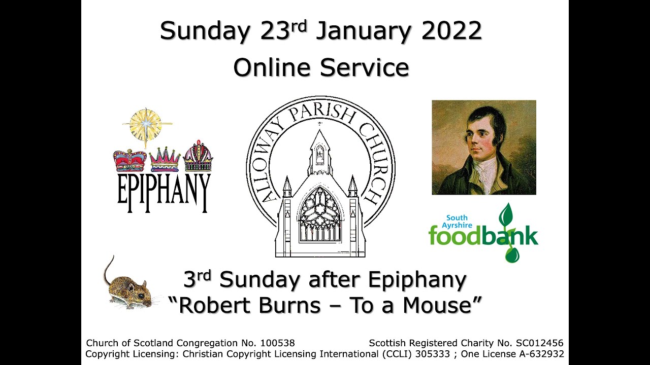 Alloway Parish Church Online Service - Sunday, 23rd January 2022