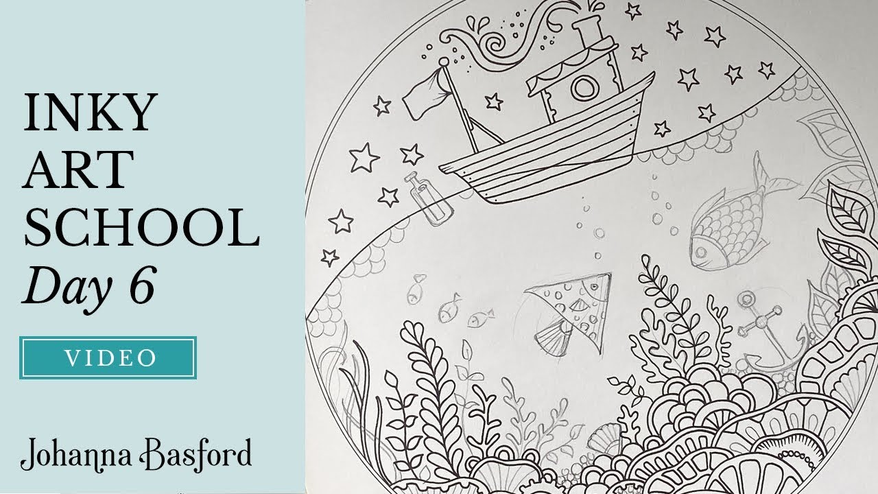 Inky Art School : Day 6 : How to draw an ocean