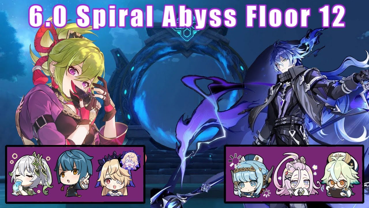 C1 Kuki Shinobu Hyperbloom & C0 Flins Lunar Charge - Genshin Impact 6.0 Spiral Abyss
