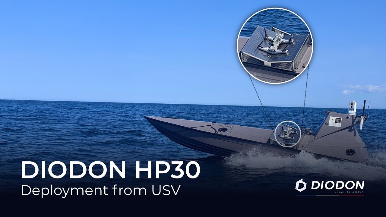 Deploying a Maritime Drone from USV (Uncrewed Surface Vessel)