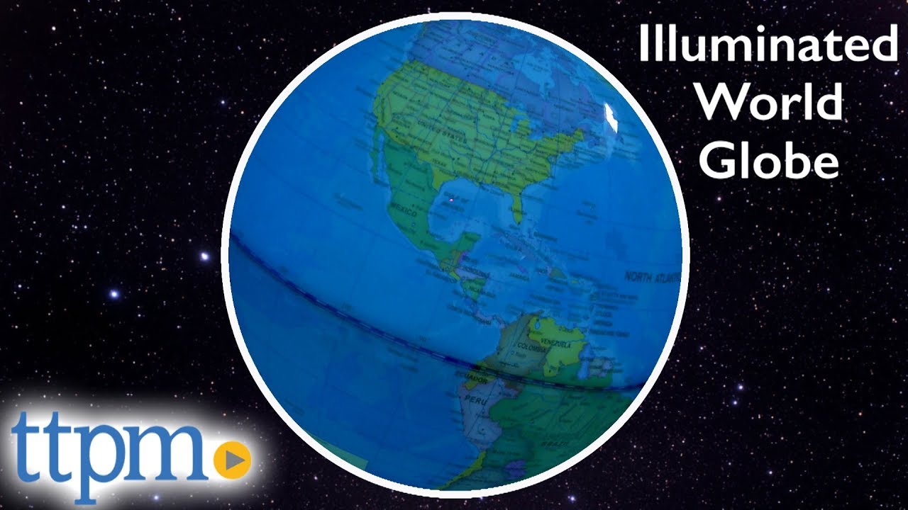 Illuminated World Globe from Little Experimenter