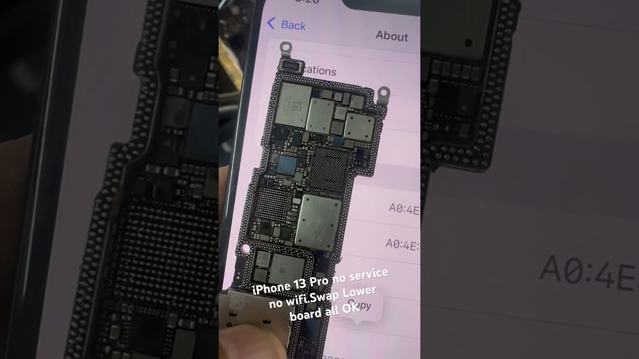 iphone 13 pro lower board swap(problem no network& wifi working)For any repair any iphone.9779185511