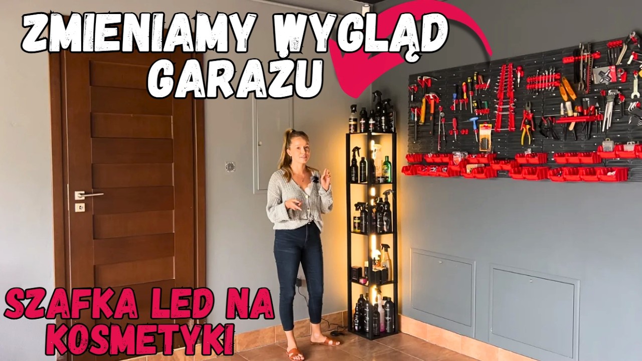Zmieniamy wygląd garażu | Nowa lampa podłogowa LED z p&oacute;łkami #lampa #garaż #dom