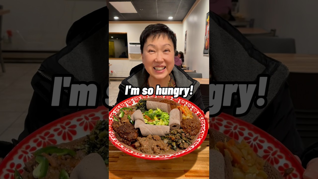 Korean mom unlocks Ethiopian food! #firsttime #ethiopianfood
